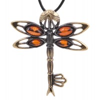 Подвеска Стрекоза (янтарь) Подвеска Стрекоза (янтарь)