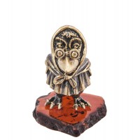 Фигурка Мудрая ворона (янтарь)