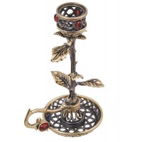 Подсвечник Чайная роза (янтарь) Подсвечник Чайная роза (янтарь)