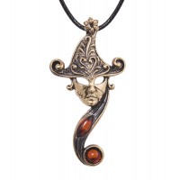 Подвеска Маска колдуньи (янтарь) Подвеска Маска колдуньи (янтарь)