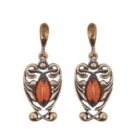 Серьги Грация (янтарь)