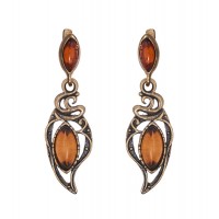 Серьги Жениаль (янтарь)