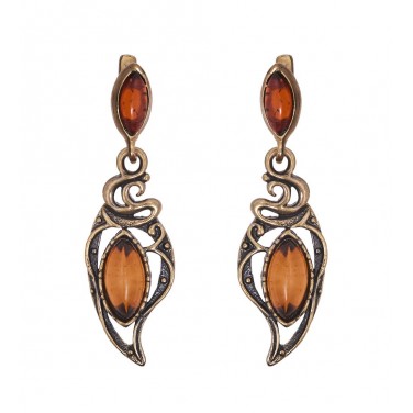 Серьги Жениаль (янтарь)