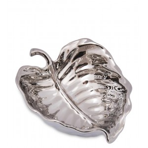 Декоративное блюдо Серебряный лист