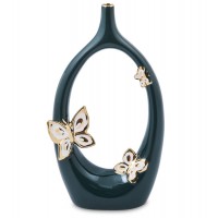 Керамическая ваза Золотые бабочки