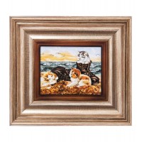 Картина Пушистые котята (янтарная крошка)