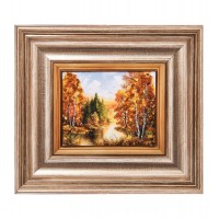 Картина Озеро (янтарная крошка)