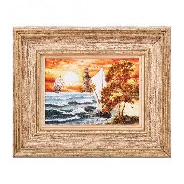 Картина Шторм (янтарная крошка)