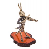 Фигурка Кузнечик и скрипка (янтарь) Фигурка Кузнечик и скрипка (янтарь)
