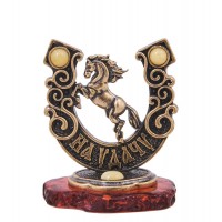 Фигурка Лошадь - на удачу! (янтарь)