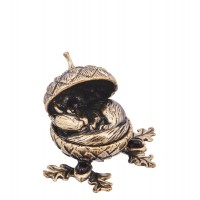 Фигурка-шкатулка Белочка в желуде (янтарь) Фигурка-шкатулка Белочка в желуде (янтарь)