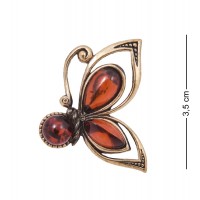 Фигурка - брошь Бабочка Мими (янтарь)