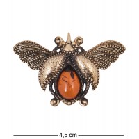Фигурка - брошь Майский жук (янтарь)
