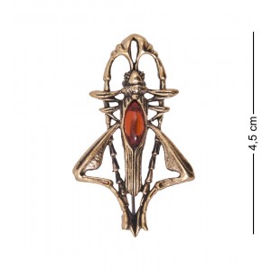 Фигурка - брошь Кузнечик (янтарь) Фигурка - брошь Кузнечик (янтарь)