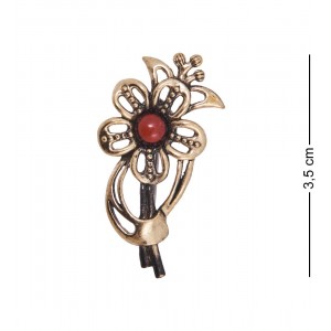 Фигурка - брошь Нежный цветок (янтарь)