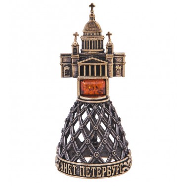 Фигурка Колокольчик - Исаакиевский собор (янтарь)