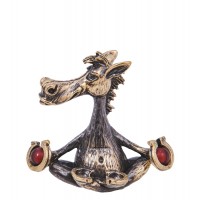 Фигурка Лошадь - сукхасана (янтарь) Фигурка Лошадь - сукхасана (янтарь)