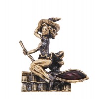 Фигурка Ведьмочка на крыше (янтарь) Фигурка Ведьмочка на крыше (янтарь)