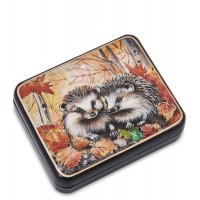 Шкатулка Парочка ежей (ручная работа)