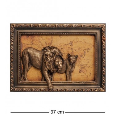 Картина с 3D эффектом Лев и львица