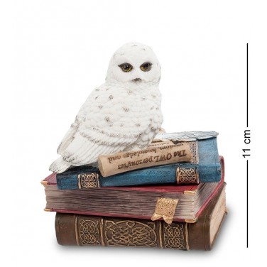 Шкатулка Полярная сова на книгах