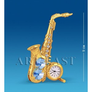 Фигурка с часами Кристальный саксофон