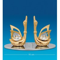 Настольная визитница Лебединая пара Настольная визитница Лебединая пара