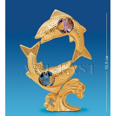 Фигурка Знак зодиака Рыбы (с кристаллом)