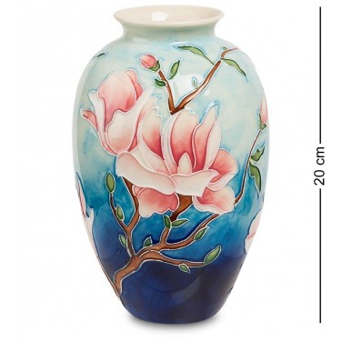 Фарфоровая ваза Розовая ветвь (ручная работа)
