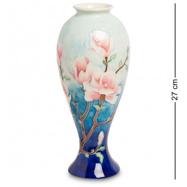 Фарфоровая ваза Нежность садовых красок (ручная работа)