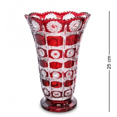 Стеклянная ваза Рубиновый прованс