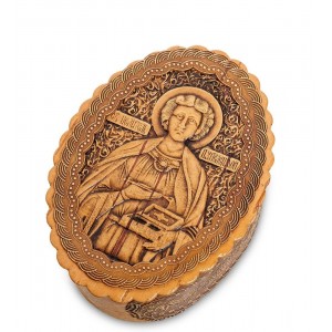 Шкатулка Святой Пантелеймон (береста)