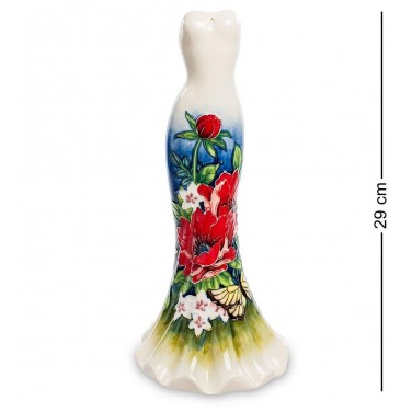Фарфоровая ваза Цветочное платье