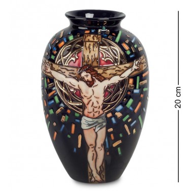 Фарфоровая ваза Распятие Христа