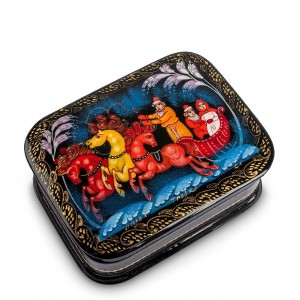 Шкатулка Русская тройка (ручная работа) Шкатулка Русская тройка (ручная работа)