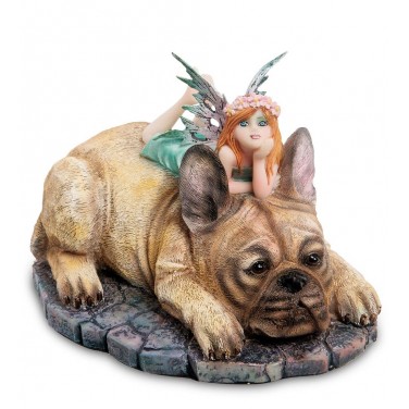 Статуэтка Маленькая фея на собаке