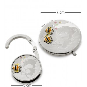 Подарочный набор Пчёлки: зеркальце и держатель для сумочки