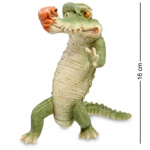 Фигурка Крокодил с лягушонком