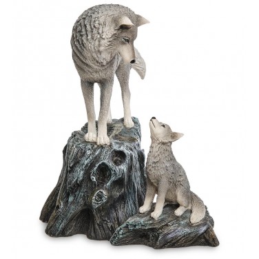 Статуэтка Волчица и молодой волк