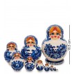 Матрешка Синие узоры