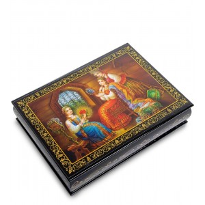 Шкатулка Цветочек аленький (ручная работа)