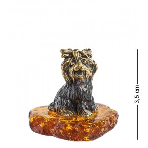 Фигурка Йоркширский терьер (янтарь)