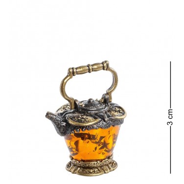 Фигурка Старинный чайник (янтарь)