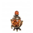 Фигурка Тульский самовар (янтарь)