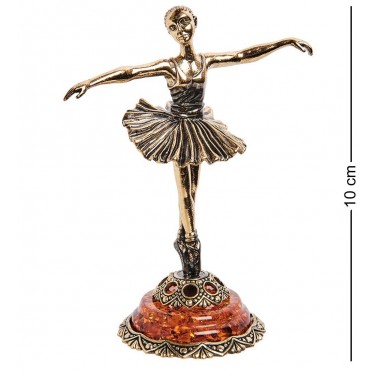 Фигурка Балерина на постаменте (янтарь)