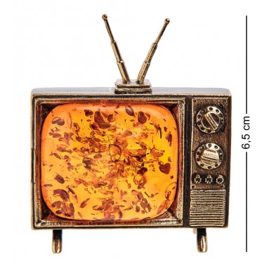 Фигурка Старый телевизор (янтарь)