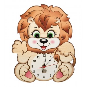 Часы настенные Забавный львенок
