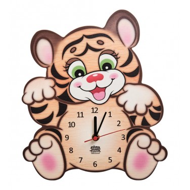 Часы настенные Забавный тигрёнок