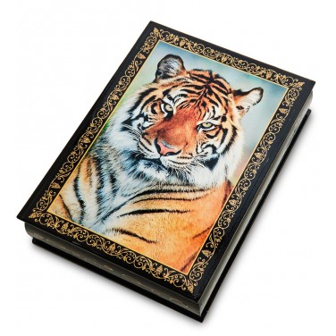 Шкатулка Тигриный портрет (ручная работа)