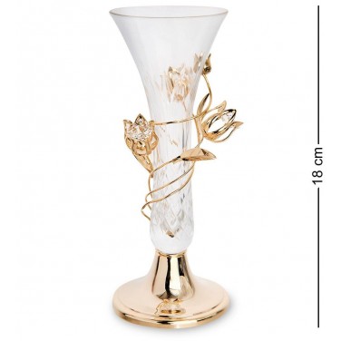 Декоративная ваза Золотые лилии